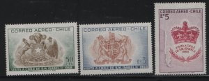 CHILE C285-C287   MNH  SET
