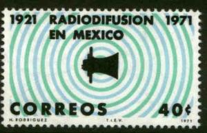 MEXICO 1034 50th Anniv of first radio broadcast in Lat Amer