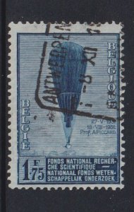 Belgium #252  used  1932  balloon  1.75fr