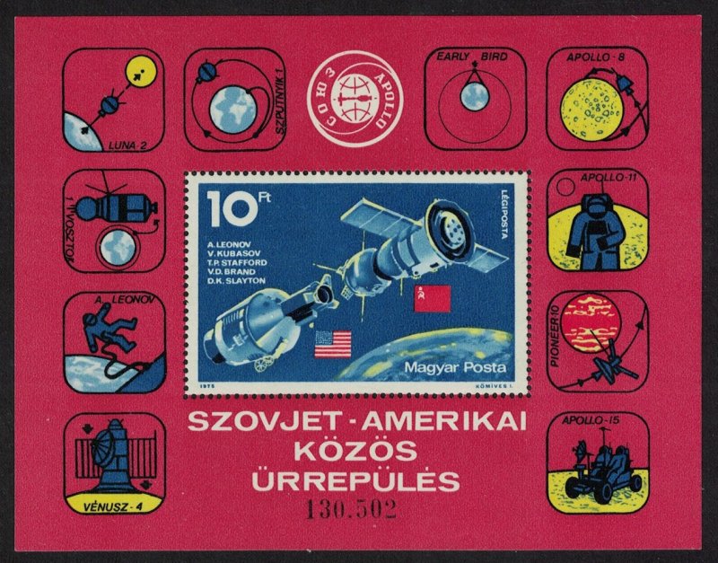 Hungary Apollo-Soyuz Space Link MS SG#MS2972