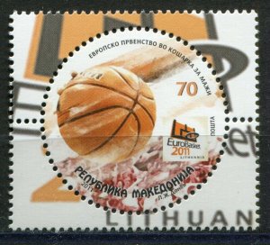 074 - MACEDONIA 2011 - European Championship of Basketball - Lithuania - MNH Set