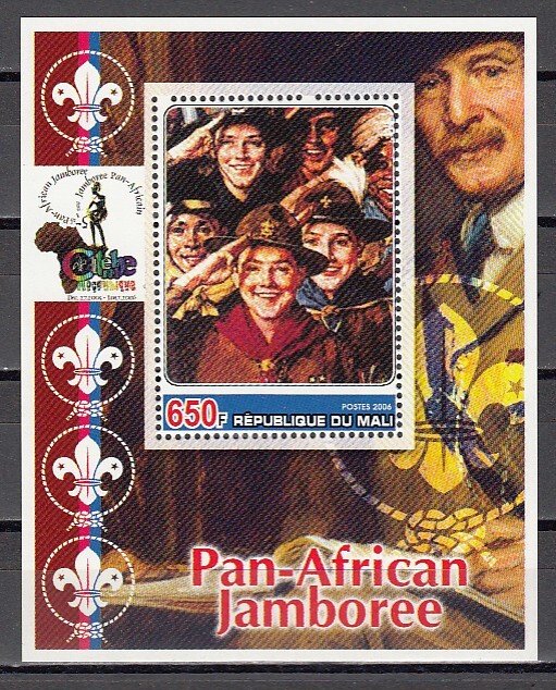 Mali, 2006 Cinderella issue. N. Rockwell`s Scouts Illustration s/sheet.