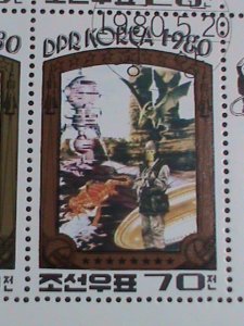 ​KOREA STAMP:1980 SC#1949-52 THE CONQUEROR OF THE UNIVERSE  CTO  MINI SHEET