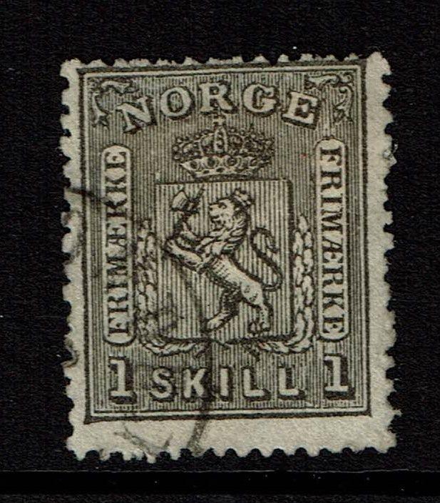 Norway SC# 11, Used, Hinge Remnant - Lot 012917