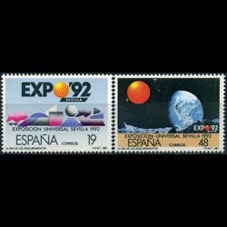 SPAIN 1987 - Scott# 2506-7 Seville Expo. Set of 2 NH