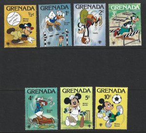 GRENADA Scott #950-956 Mint Set Intl Year Child Disney Stamps 2018 CV $1.75