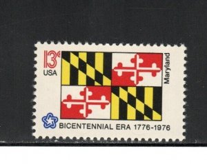 1639 * MARYLAND STATE FLAG  *  U.S. Postage Stamp MNH