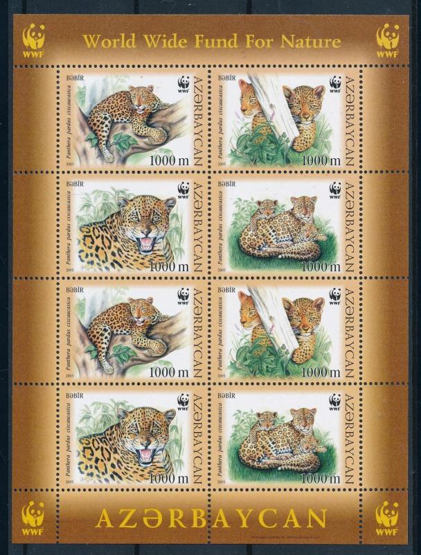 [94601] Azerbaijan 2005 Wild Life Leopard WWF Sheet MNH