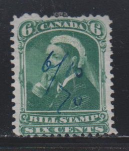 Canada, Revenue,  6c Bill Stamp (FB43) Used