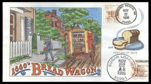 #2136 Bread Wagon 1880s Collins FDC