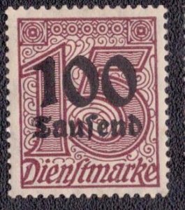 Germany 1923 - O31 MH