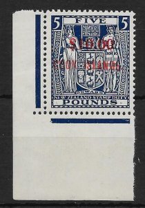 COOK ISLANDS SG221 1967 $10 ON £5 BLUE MNH