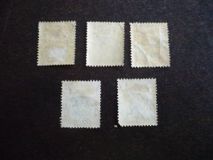 Stamps - Tanganyika - Scott# 29-32,37 - Used Part Set of 5 Stamps