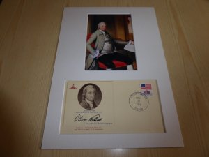 Oliver Wolcott photograph and 1976 USA Declaration of Independence Cover