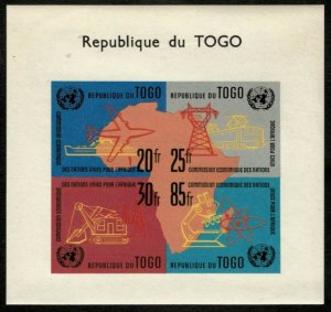 Togo 1961 - UN Economic Commission - Imperf Souvenir Sheet - Scott 410a - MNH