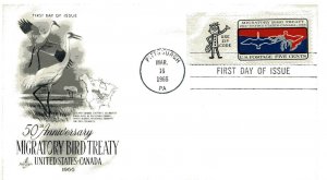 1306 Migratory Bird Treaty ArtCraft, 'Use Zip Code' tab single FDC