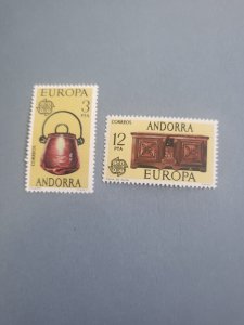 Stamps Spanish Andorra Scott #92-3 nh