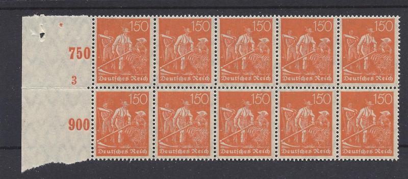 Germany, 148, Farmers Side Margin Block(8),**MNH**