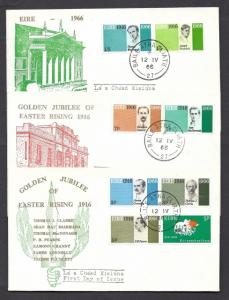 Ireland #207a - 213a FDC's. Complete Set. Easter Rising.
