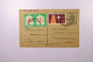 Pakistan 1968 Uprated Postal Card to Canada - L37648