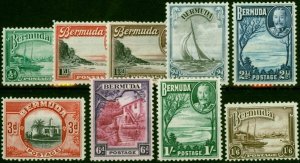 Bermuda 1936 Set of 9 SG98-106 Fine MNH