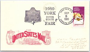 US SPECIAL EVENT COVER 1980 INTERSTATE FAIR AT YORK PENNSYLVANIA - TYPE A
