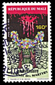 Mali 596, used, 2nd Anniversary of Martyr's Day
