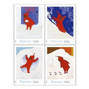 Snowy Day，Forever Stamps 5 Booklets 100pcs