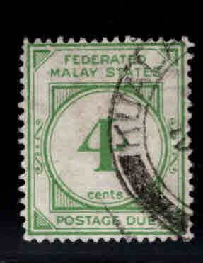 Federation of Malaya Scott J3 Used Postage Due stamp