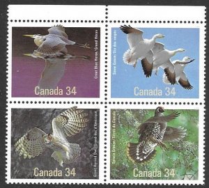 Canada 1095-98  1986  block  4  VFNH