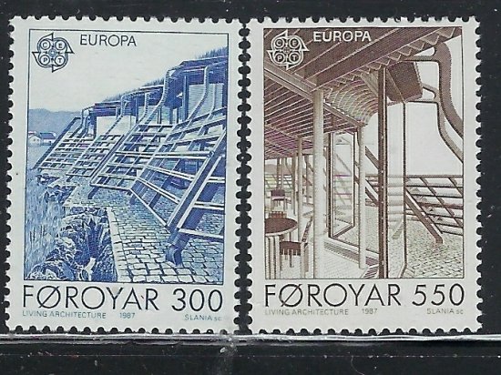 Faroe Is 156-57 MNH 1987 Europa (fe7999)