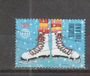 Finland  Scott#  1575  Used  (2018 Ice Skates)