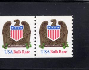 2604 Bulk Rate, MNH coil pair