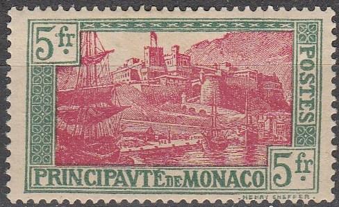 Monaco #91 F-VF Unused CV $8.50 (A16964)