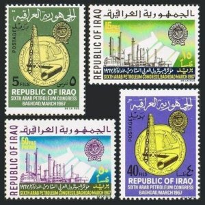 Iraq 427-430,MNH.Mi 476-479. Arab Petroleum Congress,1967.Oil Derrick,Pipeline. 