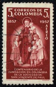 Colombia #C304 St. Vincent de Paul and Children; Used (0.25)