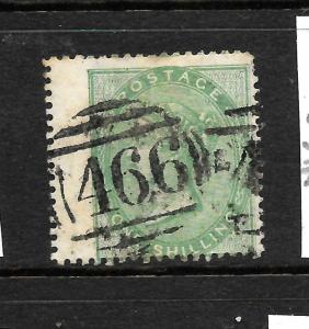 GREAT BRITAIN  1855-57  1/-  DEEP GREEN  QV   FU    SG 71