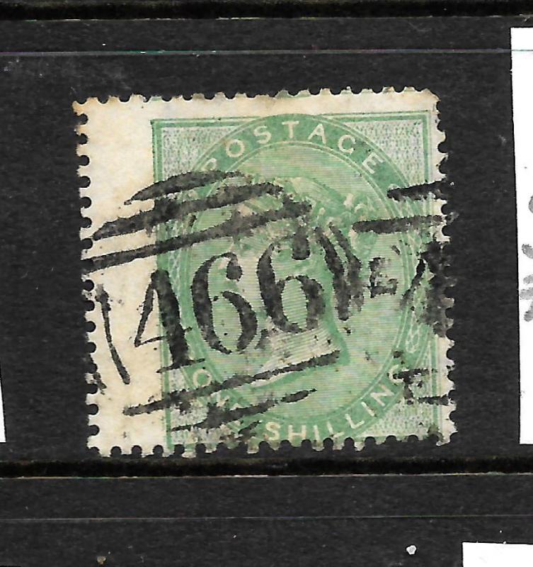 GREAT BRITAIN  1855-57  1/-  DEEP GREEN  QV   FU    SG 71