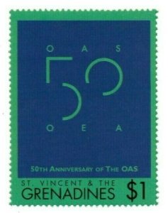 St. Vincent 1998 SC# 2628 OAS Anniversary, American States - Single Stamp - MNH