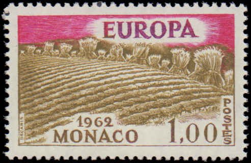 Monaco #507-509, Complete Set(3), 1962, Europa, Food, Never Hinged