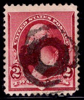 US Stamp #219D 2c Lake Washington USED SCV $5.50