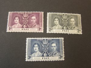 Fiji 1937 Sc 114-16 set MH