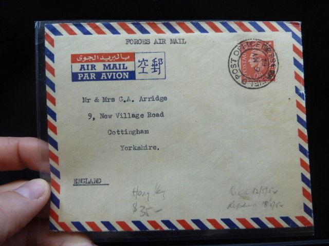 Hong Kong GB Forces Mail KGVI 2 1/2d item three (11bev)