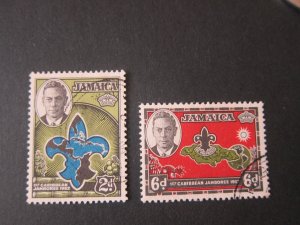 Jamaica 1952 Sc 150-1 set FU