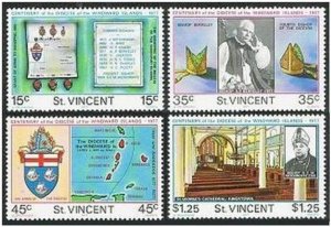 St Vincent 495-498,MNH.Michel 471-474. Diocese of the Windward Island,1977. 