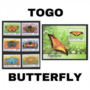 Thematic Stamps - Togo - Butterfly - Choose from dropdown menu