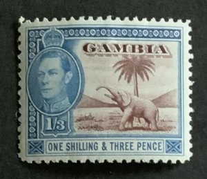 GAMBIA 1938 DEFINITIVES 1/3 SG156a  LIGHTLY MOUNTED MINT