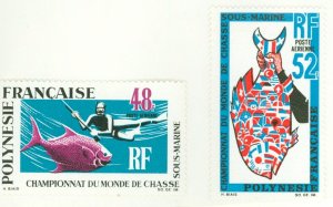 French Polynesia #C52-C53  Single (Complete Set)