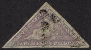 CE OF GOOD HOPE 1863 TRIANGLE 6D USED 