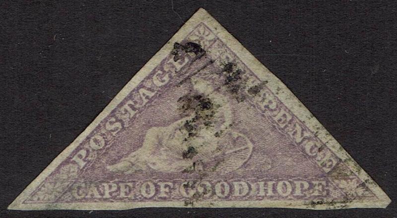 CE OF GOOD HOPE 1863 TRIANGLE 6D USED 